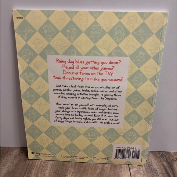 Vintage 1991 The Simpsons Rainy Day Fun Book - Picture 3 of 8